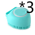 Silicone Dog Bath Massage Gloves Grooming Brush for Dogs & Cats
