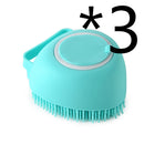 Silicone Dog Bath Massage Gloves Grooming Brush for Dogs & Cats