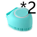 Silicone Dog Bath Massage Gloves Grooming Brush for Dogs & Cats