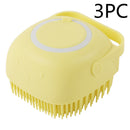 Silicone Dog Bath Massage Gloves Grooming Brush for Dogs & Cats