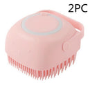 Silicone Dog Bath Massage Gloves Grooming Brush for Dogs & Cats