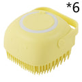 Silicone Dog Bath Massage Gloves Grooming Brush for Dogs & Cats