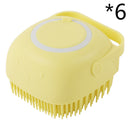 Silicone Dog Bath Massage Gloves Grooming Brush for Dogs & Cats