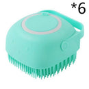 Silicone Dog Bath Massage Gloves Grooming Brush for Dogs & Cats